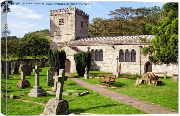 St. Michael and All Angels Church, Hubberholme. Canvas Print by David Birchall