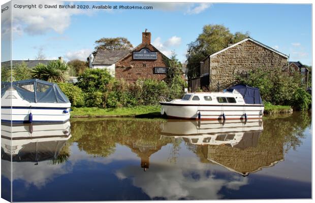 Th' Owd Tithebarn pub at Garstang. Canvas Print by David Birchall