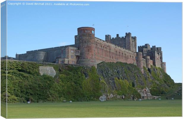 Bamburgh Castle in Northumberland. Canvas Print by David Birchall