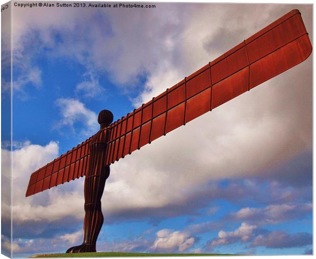 Angel of the North Canvas Print by Alan Sutton