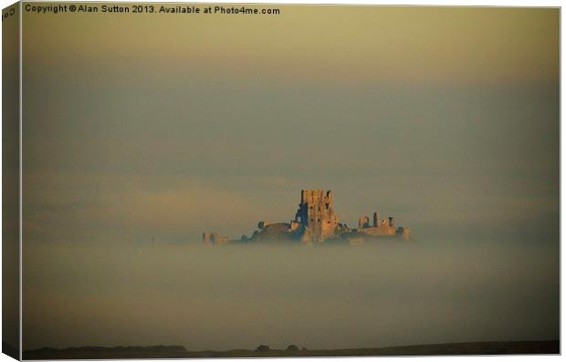 Castle in the sky ! Canvas Print by Alan Sutton