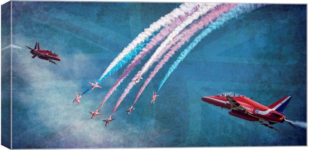 Red Arrows Canvas Print by Rock Weasel Designs
