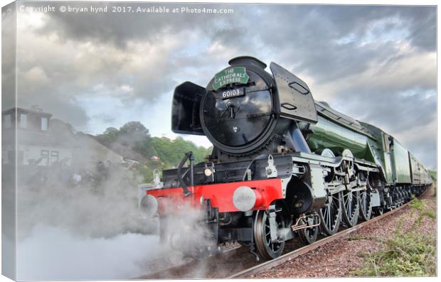 The Flying Scotsman Canvas Print by bryan hynd