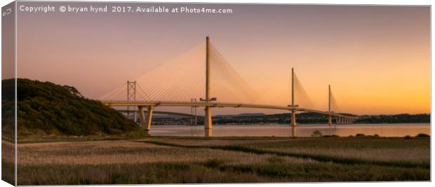 The Queensferry Crossing Canvas Print by bryan hynd