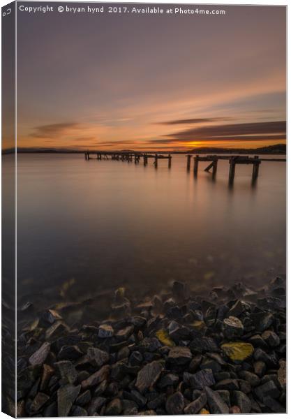 Aberdout at Sunset Canvas Print by bryan hynd
