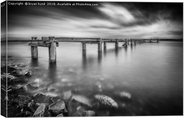 The Pier at Aberdour Canvas Print by bryan hynd