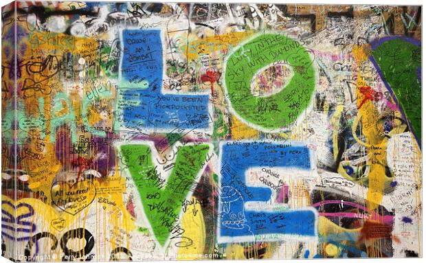 LOVE Canvas Print by Perry Johnson