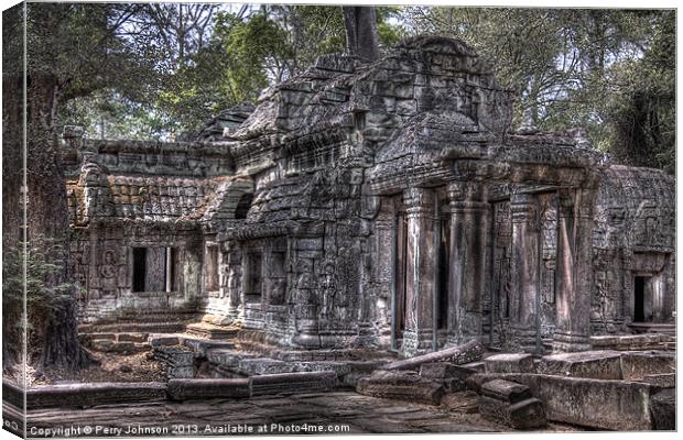 Angkor Canvas Print by Perry Johnson