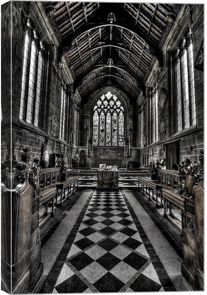 Tideswell Church Canvas Print by Perry Johnson