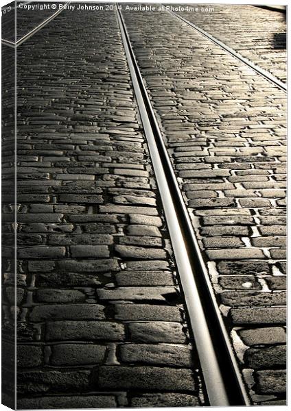 Tram lines Canvas Print by Perry Johnson