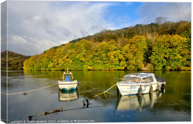 The West Looe River Canvas Print by Rosie Spooner