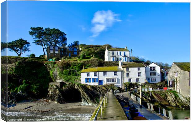 Polperro in Cornwall Canvas Print by Rosie Spooner