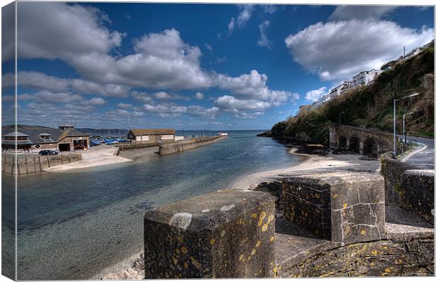 Low Tide on the Looe River Canvas Print by Rosie Spooner