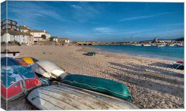 Early evening St Ives Canvas Print by Rosie Spooner