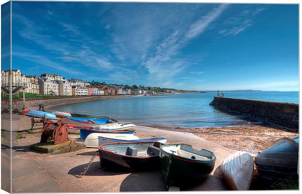  Boat Cove at Dawlish Canvas Print by Rosie Spooner