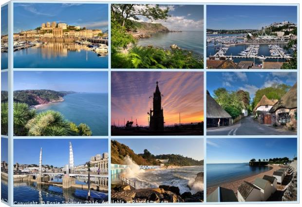 Torquay Views around the Bay Canvas Print by Rosie Spooner