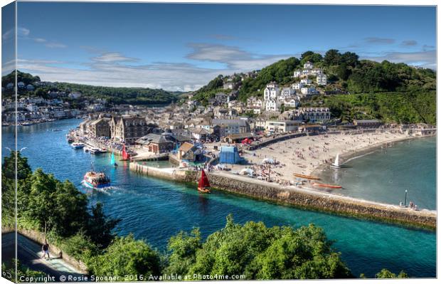 A busy summer's day on the River Looe  Canvas Print by Rosie Spooner