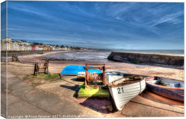 Boat Cove at Dawlish in South Devon Canvas Print by Rosie Spooner