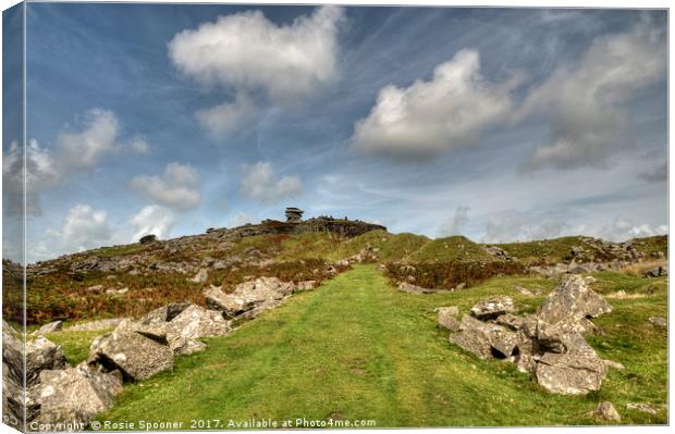 The Cheesewring at Stowes Hill Minions Bodmin Moor Canvas Print by Rosie Spooner