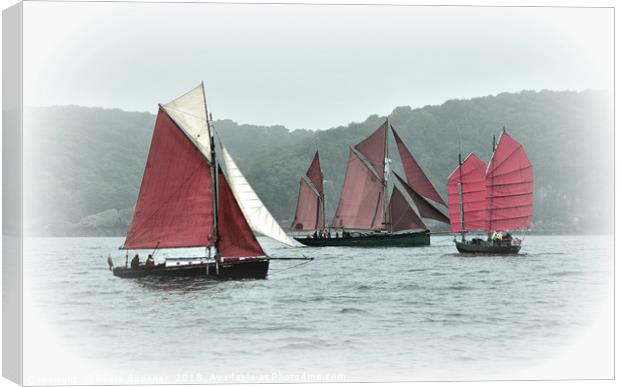 Brixham Heritage sailing boats  Canvas Print by Rosie Spooner