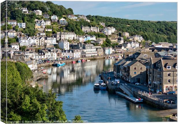 Sleepy early morning on The River Looe Cornwall Canvas Print by Rosie Spooner