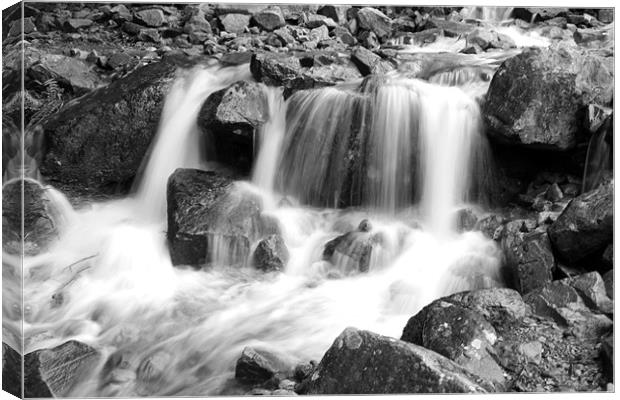 Waterfall near Buttermere Canvas Print by Chris Chambers