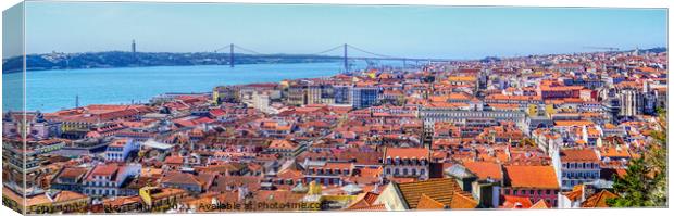 Lisbon City  Canvas Print by Peter F Hunt