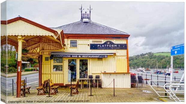 The Old Railway Station Dartmouth Canvas Print by Peter F Hunt