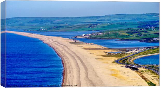 Chesil Beach Dorset Canvas Print by Peter F Hunt