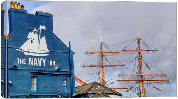 Plymouth Barbican The Navy Inn Canvas Print by Peter F Hunt