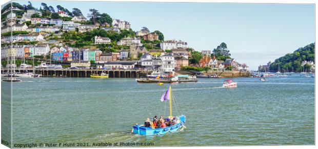 The Ferry To Dartmouth Castle Canvas Print by Peter F Hunt