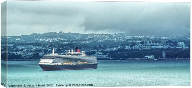 The Queen Victoria Off Torquay Canvas Print by Peter F Hunt