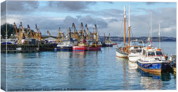 Brixham Boxing Day 2021 Canvas Print by Peter F Hunt