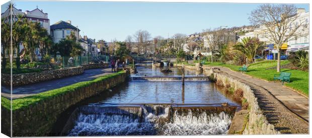 The Brook Dawlish Canvas Print by Peter F Hunt