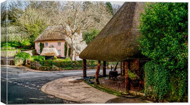 Cockington Forge Torquay Canvas Print by Peter F Hunt