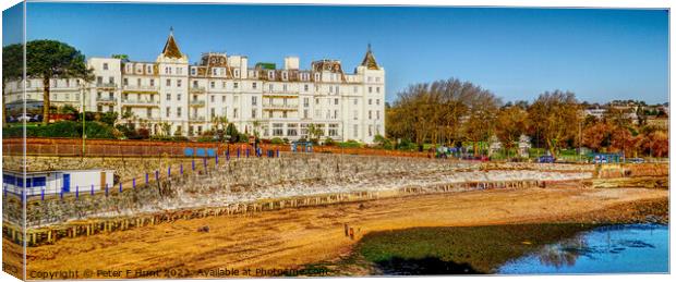 The Grand Hotel Torquay Canvas Print by Peter F Hunt