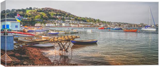 Teignmouth The River Teign And Shaldon Canvas Print by Peter F Hunt
