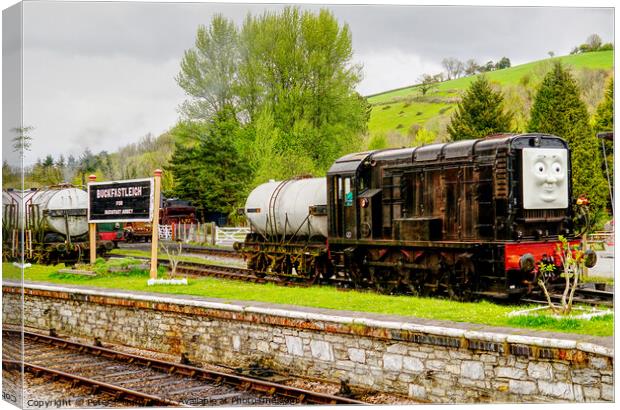 Buckfastleigh Station Thomas The Tank Engine Canvas Print by Peter F Hunt