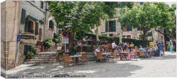 The Mountain Village Of Valldemossa Mallorca Canvas Print by Peter F Hunt