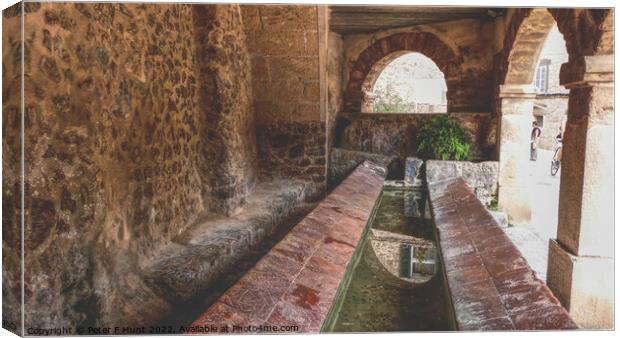 The Old Public Washhouse of Valldemossa Canvas Print by Peter F Hunt