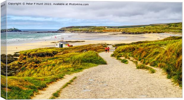 Pathway To The Beach Canvas Print by Peter F Hunt