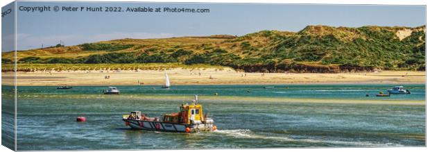 Ferry From Padstow To Rock  Canvas Print by Peter F Hunt