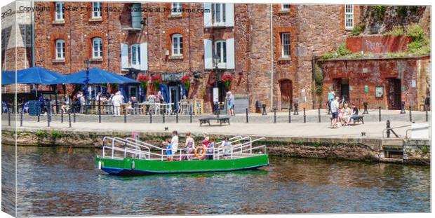 Exeter Quay Butts Ferry Canvas Print by Peter F Hunt