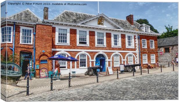 Exeter Quay Old Custom House Canvas Print by Peter F Hunt