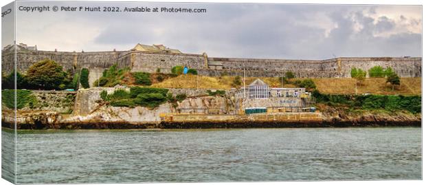 The Royal Citadel Plymouth Hoe Canvas Print by Peter F Hunt