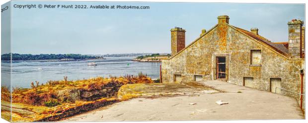 The River Tamar From Drakes Island Plymouth Canvas Print by Peter F Hunt