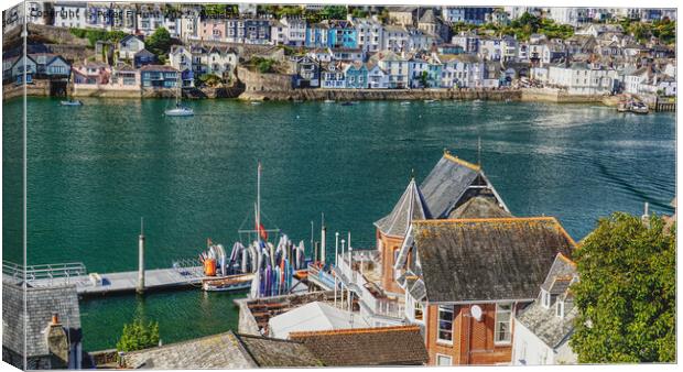 View From The Royal Dart Yacht Club Kingswear Canvas Print by Peter F Hunt