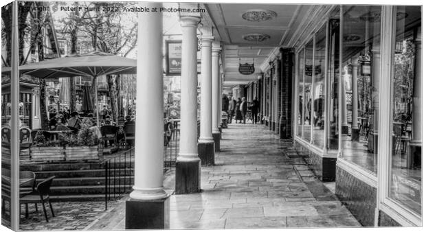 The Pantiles Colonnade Canvas Print by Peter F Hunt
