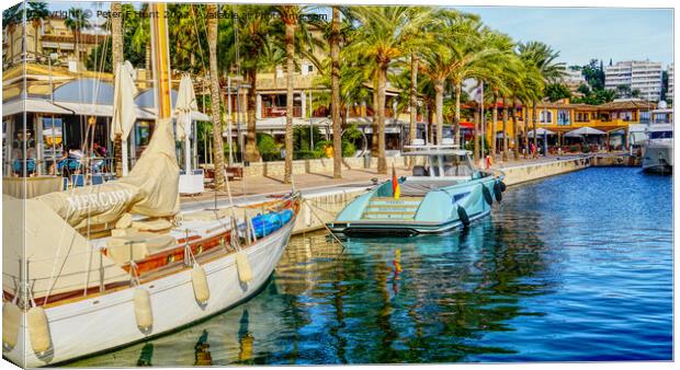 Puerto Portals Marina Mallorca Canvas Print by Peter F Hunt