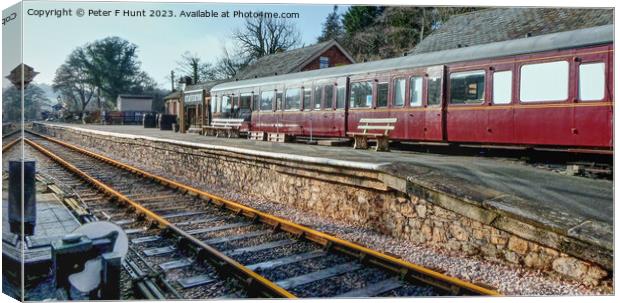 Staverton Railway Station Canvas Print by Peter F Hunt